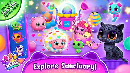 Gameplay screenshot 1 from Jungle Floof - Island Pet Care - Educational game