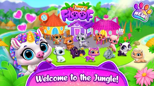 Gameplay screenshot 4 from Jungle Floof - Island Pet Care - Educational game